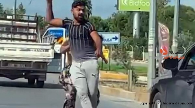 Trafikte baltalı- döner bıçaklı tartışma