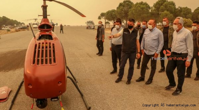 Bakanlar helikopteri inceledi