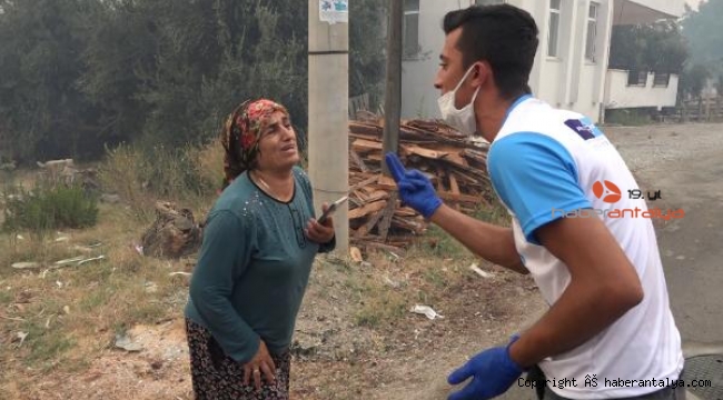 Evi kurtarın diyen kadına; 'Can var abla can'