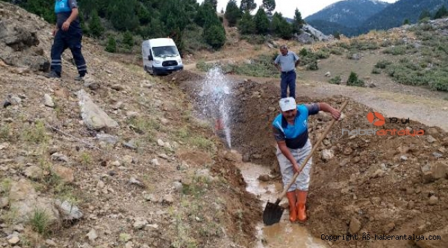 İbradı Başlar'da basınç düşüklüğü sorunu çözüldü