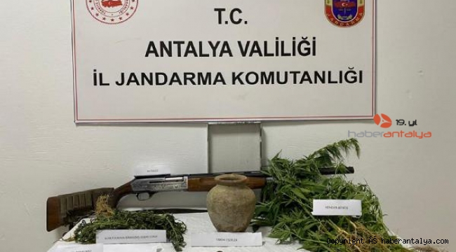 Kaş Jandarması'ndan uyuşturucu operasyonu