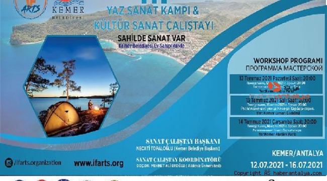Kemer'de Yaz Sanat Kampı ve Kültür Sanat Çalıştayı