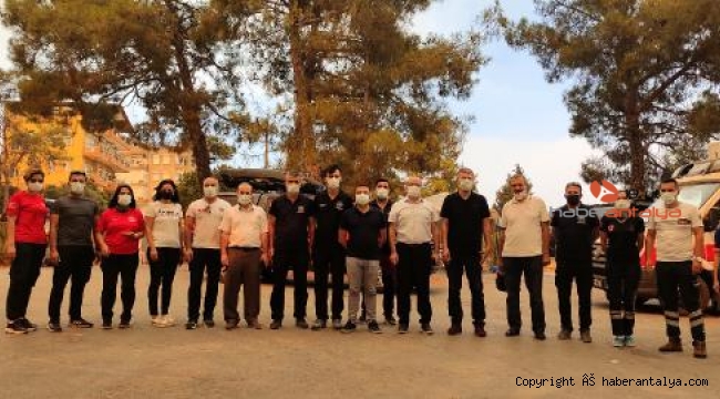 Manavgat'ta 112 ve UMKE mobil komuta merkezi kuruldu