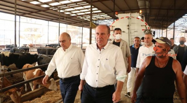 Muharrem İnce yangın bölgesinde
