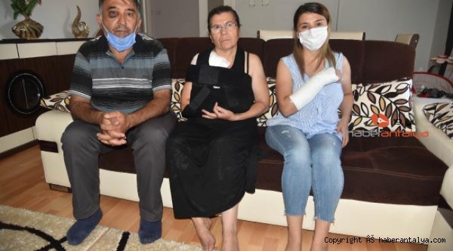 Şahitlik yapan aileye, plaj şemsiyesinin sopasıyla dayak !