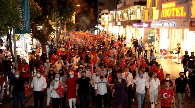 Alanya'da 30 Ağustos Zafer Bayramı kutlamaları böyle son buldu
