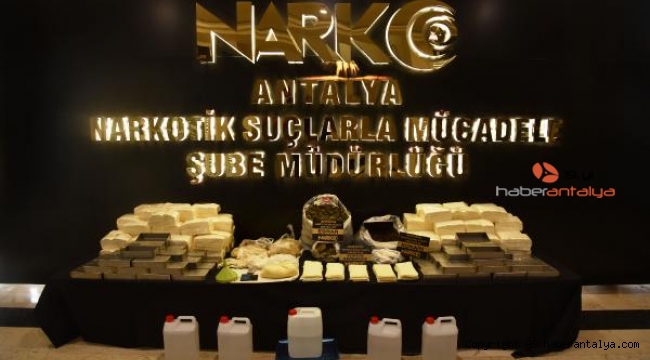 Antalya'da 3,3 milyon kullanımlık uyuşturucu