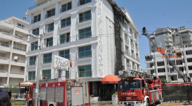 Antalya'da bir yangın da otelde çıktı !