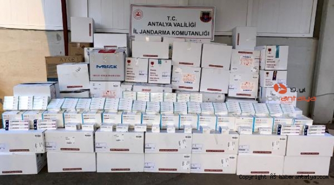 Antalya'da dev kaçak ilaç operasyonu !