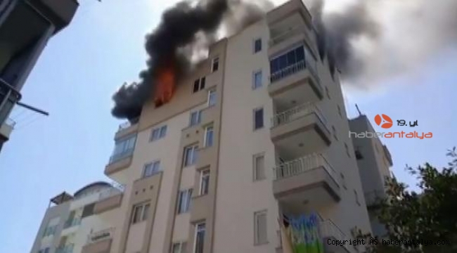 Apartmanda korkutan yangın