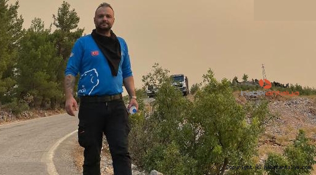 Binlerce kilometre uzaktan alevler için koştu geldi