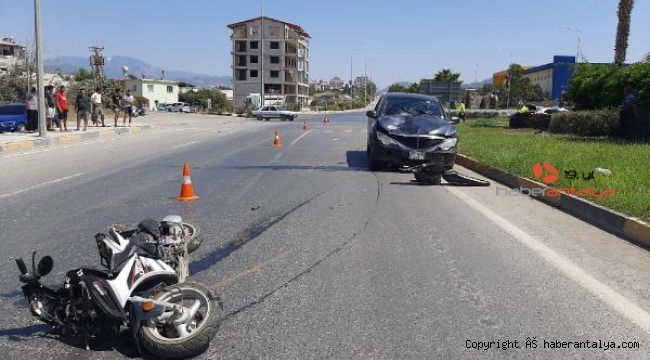 Gazipaşa'da kaza: 2 yaralı
