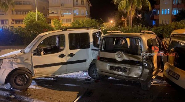 Gazipaşa'da zincirleme kaza !
