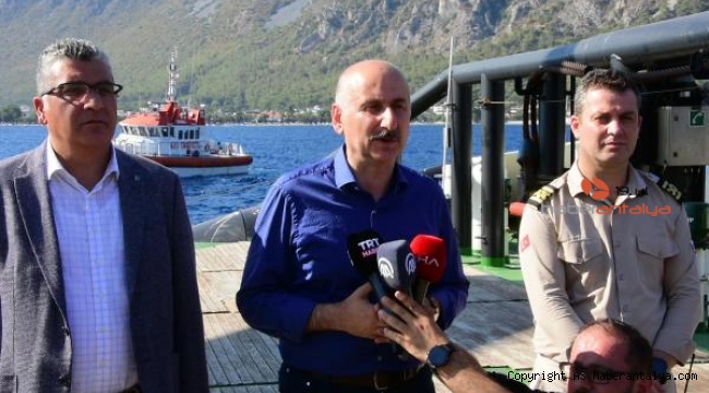 Karaismailoğlu'dan, Nene Hatun Gemisi'nde yangın açıklaması