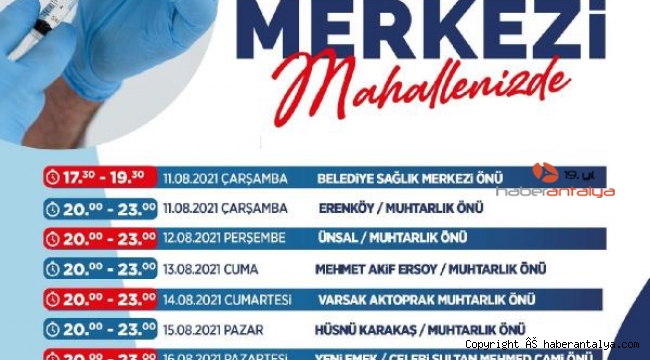 Kepez'den Covid-19 aşı kampanyasına destek