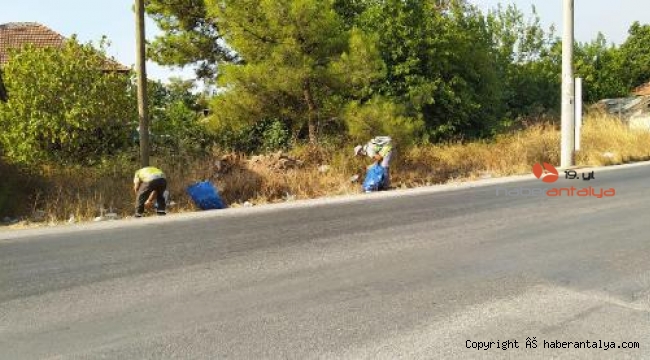 Kepez'in ormanlarında çevre temizliği