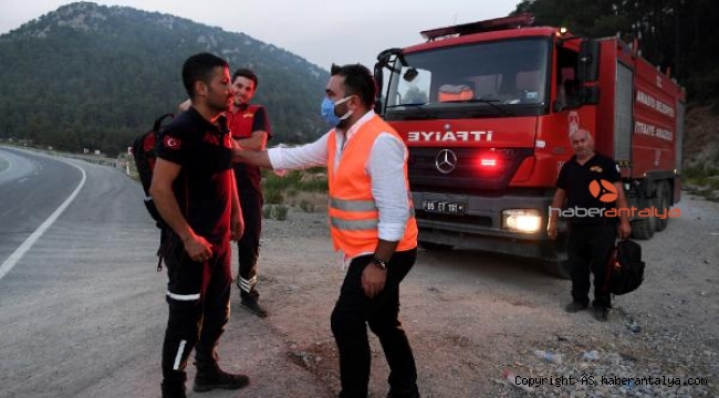 Konyaaltı Belediyesi'nden itfaiyecilere acil yardım çantası