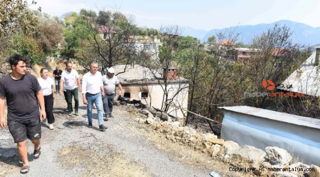 Muratpaşa'dan yangın bölgesine 1 milyon 332 bin liralık maddi destek