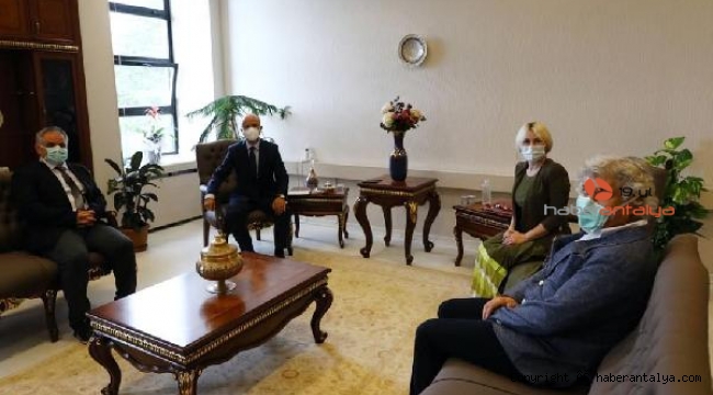 Rektör Özkan'dan, YÖK Başkanı Özvar'ı ziyaret