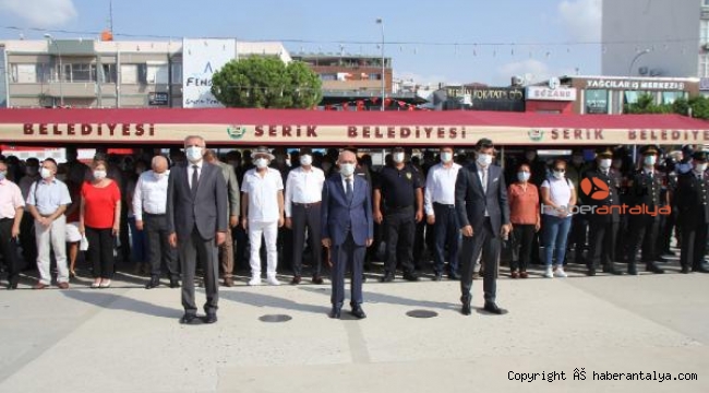 Serik'te Zafer Bayramı kutlandı
