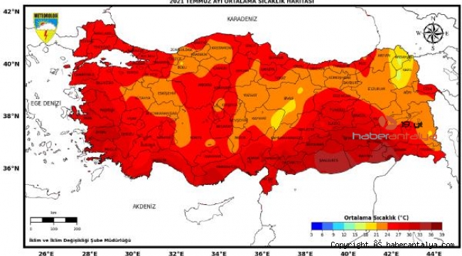 Son 50 yılın en sıcak ikinci temmuzu