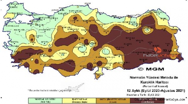 Ağustos ayı 'şiddetli kurak' geçti