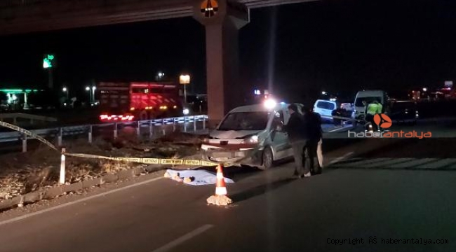 Akşam karanlığında yolda gelen ölüm 