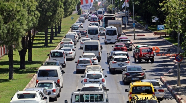 Antalya nüfusta 5. araç sayısında 4. sırada