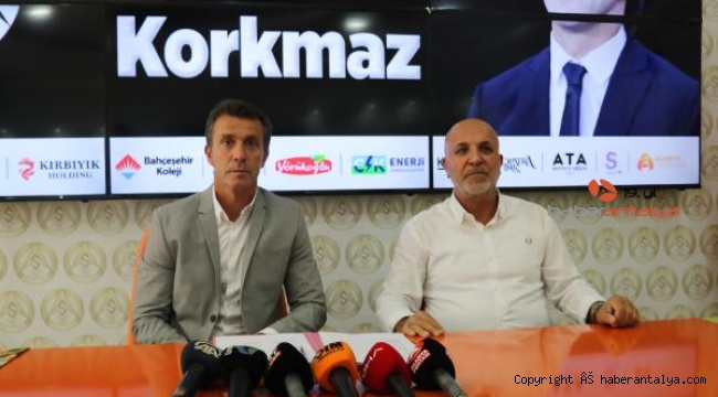 Aytemiz Alanyaspor'da Korkmaz dönemi resmen başladı
