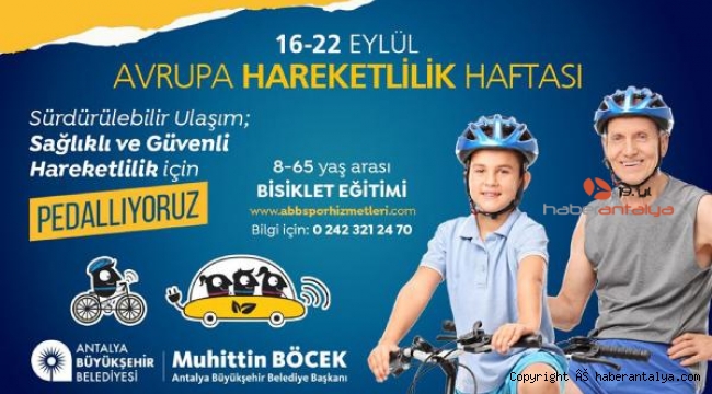 Büyükşehir Avrupa Hareketlilik Haftasını kutluyor