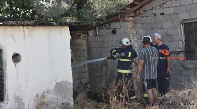 Gecekondudaki yangın korkuttu
