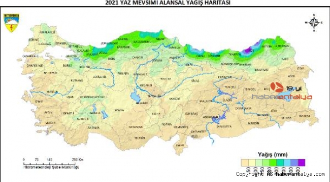 İşte Ağustos ayı yağış haritası