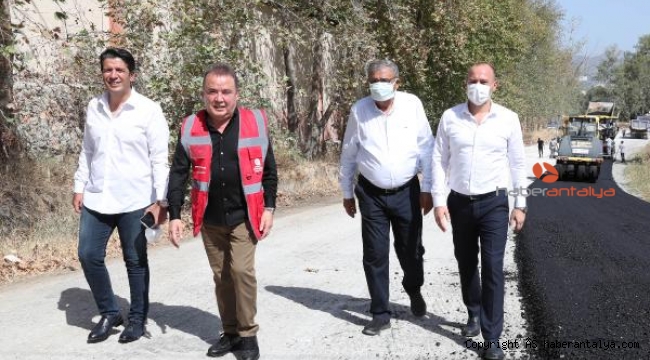 Kırkgöz yolu sıcak asfaltla kaplanıyor