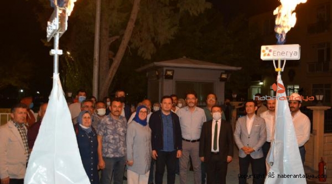 Korkuteli'de ilk doğalgaz ateşi yandı