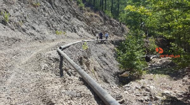 Manavgat Kızıldağ'da içme suyu hattı yenilendi