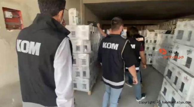 Manavgat'ta sahte içki operasyonu. Binlerce lirte ele geçirildi