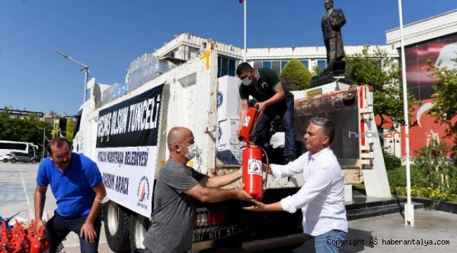 Muratpaşa'dan Tunceli'deki yangına destek