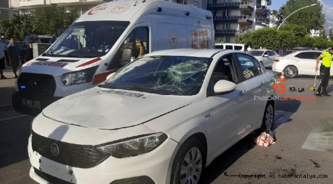 Otomobille motosiklet çarpıştı: 2 yaralı