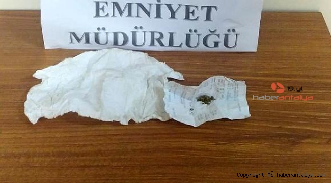 Peçeteye emdirilmiş bonzai ele geçirildi !