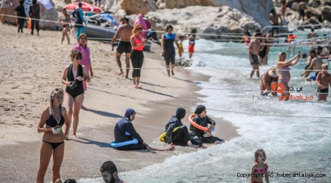 Suluada plajları doldu taştı