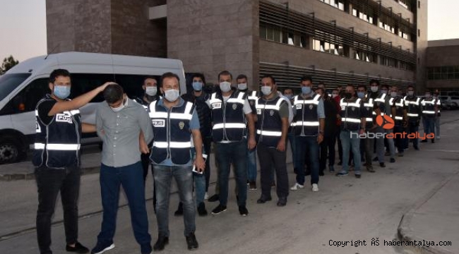 Antalya'da 'Kartal Grubu'na operasyon: 16 gözaltı