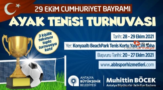 Ayak Tenisi Turnuvası'na başvurular başladı