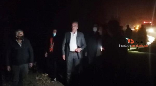 Başkan Esen, orman yangını bölgesinde