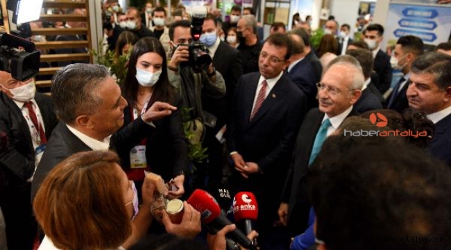 CHP Lideri Kılıçdaroğlu Muratpaşa standında