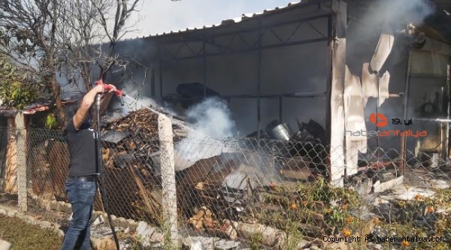 Depoda korkutan yangın