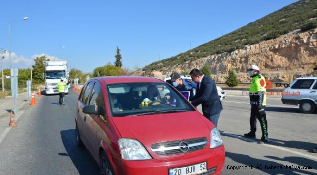 Kaymakam Çimşit, trafik denetimine katıldı