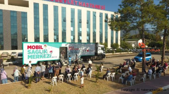Kepez'in Mobil Sağlık Merkezi Finike'de