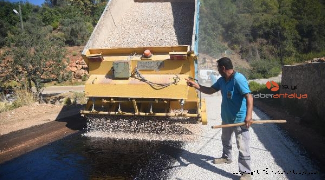 Kızılcaşehir ve Çamlıca Yaylası'nda asfalt çalışması
