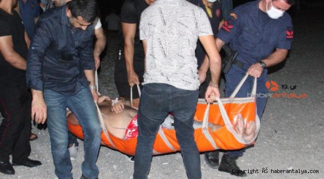 Konyaaltı'nda korku dolu anlar