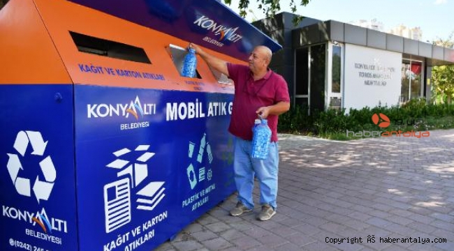 Konyaaltı'nda mahallelere mobil atık getirme merkezi